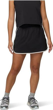 Prana Railay Scallop Skort Womens Shorts Black : XS R, Elastane/Polyester