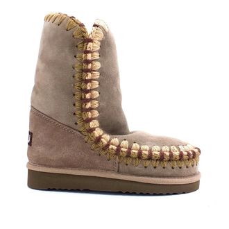 Mou Enkellaars - Dames - Schoenen - Grijs - Maat: 35 EU Leer