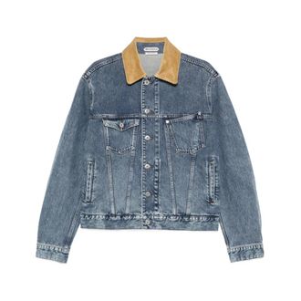 J.W.Anderson Corduroy Collar Denim Jacket - male - JW Anderson - Denim Jackets - Blue - L - Jackets