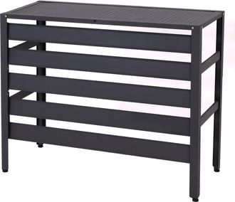 Hhg [non Utilizzato] Copri Condizionatore Esterno Copertura Protettiva E Decorativa Hhg-944 73x90x38cm Alluminio Grigio