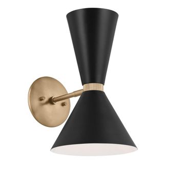 Elstead Lighting L&aacute;mpara de pared, iluminaci&oacute;n dual, Bronce champ&aacute;n y negro