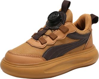 Generic Boys Spring Summer and Autumn Mesh Breathable Rotating Buckle Adjustable Shoelaces Medium and Large Childrens Casual Sports Shoes Boys Shoes Toddler S