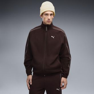 Puma Giacca sportiva con zip PUMA Class dal taglio morbido da uomo, Abbigliamento, Marrone, XXL