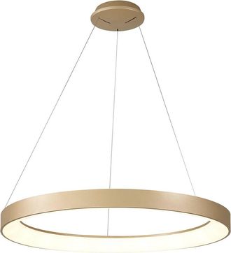 Mantra Mantra L&aacute;mpara Colgante Led Niseko Oro Con Mando, 66w 5440lm 3000-6000k Regulable &Oslash;90cm