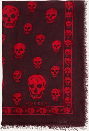 Alexander McQueen Mens Abstract Skull Scarf