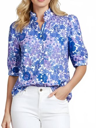 La Plage Tuesday Shortsleeve Top In Meadow