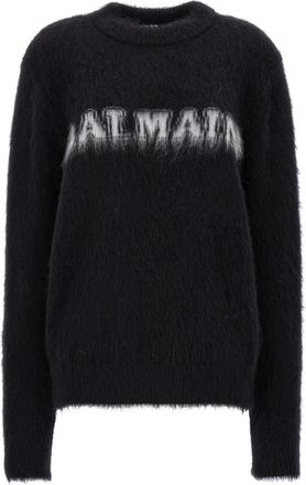 Balmain Black Round Neck Sweater