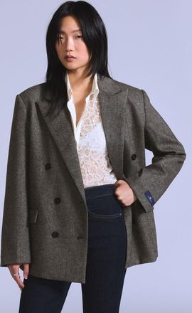 Levi's Blazer - Women - XS - Brown / Melange Brown And Tan