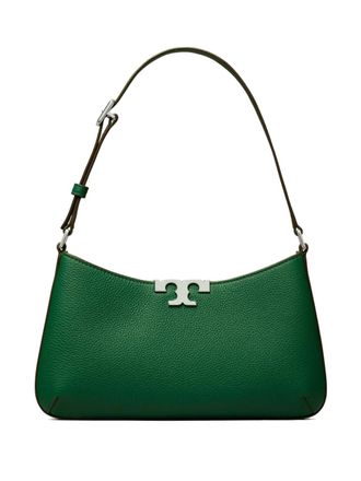 Tory Burch Eleanor shoulder bag - women - Leather/Suede - One Size - Green