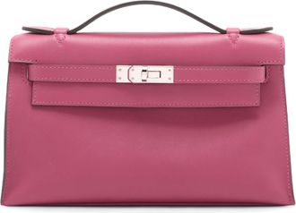 Hermès Rose Pourpre Kelly Pochette 22