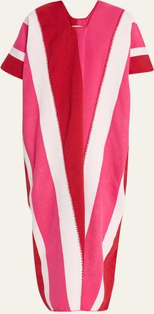 Pippa Holt Three-Panel Striped Midi Kaftan