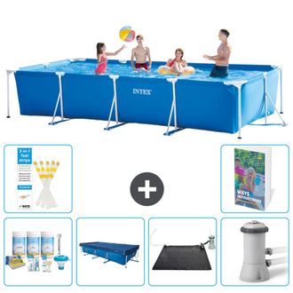 Intex Piscina Con Estructura Rectangular - 450x220x84 Cm - 7-piezas S110