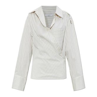 Iro Shirts, female, Beige, Size: XS The Lace Shirt