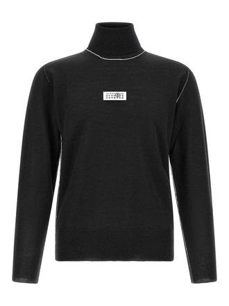 Maison Margiela Turtleneck sweater with contrast stitching