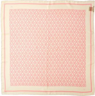 Valentino Toute La V Silk Scarf