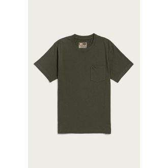 Bridge & Burn Recycled Pocket Tee in Olive at Nordstrom, Size Xx-Large
