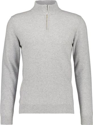 Daniele Fiesoli Half-zip Knit - Heren - Coltruien - Grijs - 2XL - Wol - Truien & Vesten