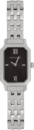 Trussardi Rechthoekig horloge met schakelarmband - Dames - Accessoires - Grijs - Maat: ONE Size