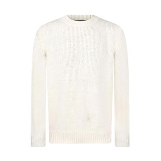 Gran Sasso Maglione in Lana Vergine 2055 - Heren - Truien - Wit - Maat: 2XL Wol