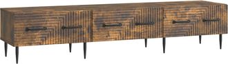 vidaXL Mueble De Tv Con Caj&oacute;n Roble Ahumado 147 X 34,5 X 30 Cm Vidaxl