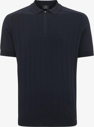 Genti Polo zip | Donkerblauw