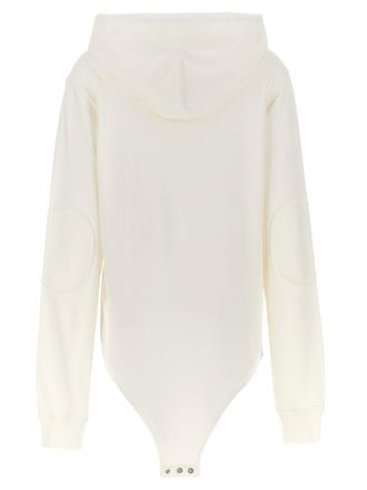 Rick Owens Champion Collaboration Embroidered Hoodie - Cream