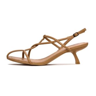 Cesare Gaspari Schoenen, Dames, Beige, 39 EU, Leer, Minimalist Strappy Heels - Beige