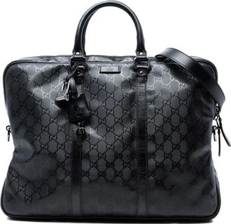 Gucci 2016-2025 GG Imprime aktetas - Zwart