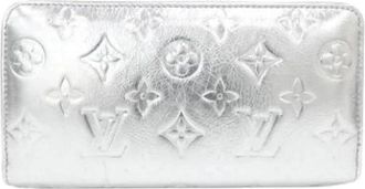 Louis Vuitton Pre-owned Long wallet (bi-fold) - Dames - Vintage Accessoires - Grijs - ONE Size - Leer - Vintage