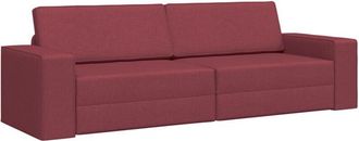 vidaXL Vidaxl - Floor Sofa Bed Wine red 245 x 78 x 77 cm Fabric