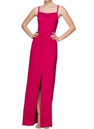 Kay Unger Evelina Dress In Bright Rose