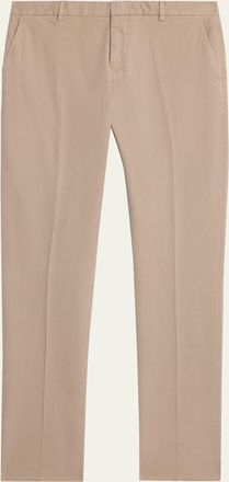 Ermenegildo Zegna Mens Slim Flat-Front Pants
