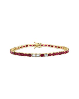 Sabrina Designs 14K 9.78 Ct. Tw. Diamond & Ruby Bracelet