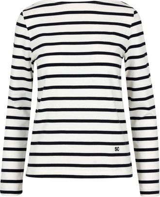 Semicouture truien wit+marineblauw