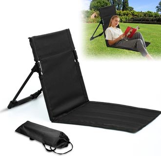 OEM Silla De Suelo Y Playa, Respaldo Con Buen Apoyo, Coj&iacute;n Plegable, Robusta Y Port&aacute;til, Para Jard&iacute;n, Senderismo, Picnics, Conciertos Al Aire Libre, Acces