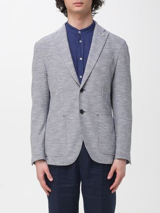 Manuel Ritz Blazer a monopetto in cotone e lino Manuel Ritz