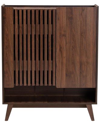 Baxton Studio Dnu Unprofitable Baxton Studio Paricia Mid-Century Modern Shoe Cabinet
