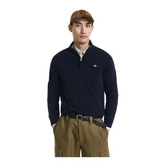 GANT Heren, Truien, Blauw, Maat: 5XL Wol