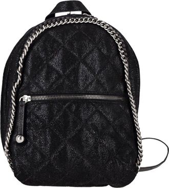 Stella McCartney Stella Mccartney Black Faux Leather Falabella Backpack (Authentic Pre-Loved)