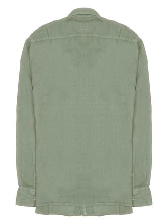 120% Lino 100% Linen Shirt - Brown