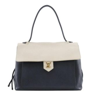 Louis Vuitton Lockme Leather Black Leather Handbag (Pre-Owned)