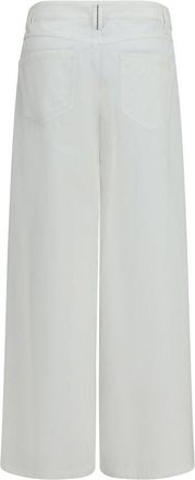 Brunello Cucinelli Womens White Cotton Casual Pants