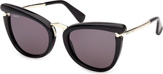 Max Mara MM0186 01A Womens Sunglasses Size 55