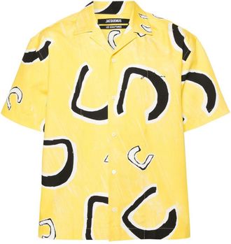 Jacquemus La Chemise Jean cotton shirt - men - Cotton - 46 - Yellow