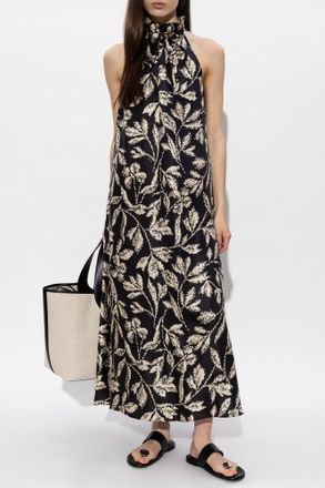 Max Mara Silk Dress Cartone, Womens, Black