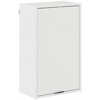 vidaXL Bathroom Cabinet with Door High Gloss White 39 x 23.5 x 65 cm vidaXL