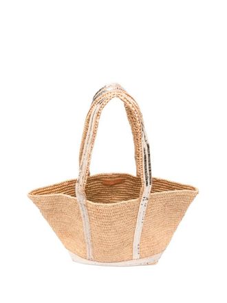 Vanessa Bruno Raphia Medium Cabas Tote