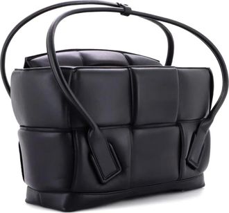 Bottega Veneta Arco Bag Padded Maxi Intrecciato Leather Large tote bag - Nero