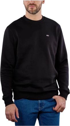 Tommy Hilfiger Flag Reg Sweatshirt - Heren - Sweatshirts - Zwart - XL - Katoen - Hoodies & sweatvesten