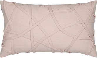Elaine Smith Illusion Handmade dimensional applique Indoor & Outdoor Woven Accent Pillow in Blush at Nordstrom, Size 12X20